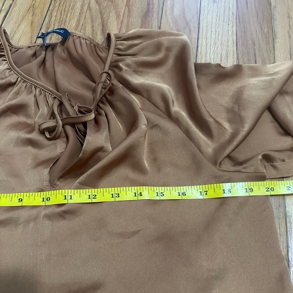 Banana Republic Copper Satin Blouse - Picture 3 of 5